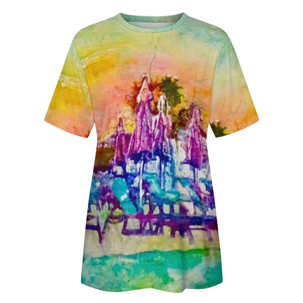 Batik Beach Cabo Ladies Shirt 100% Cotton T-Shirt