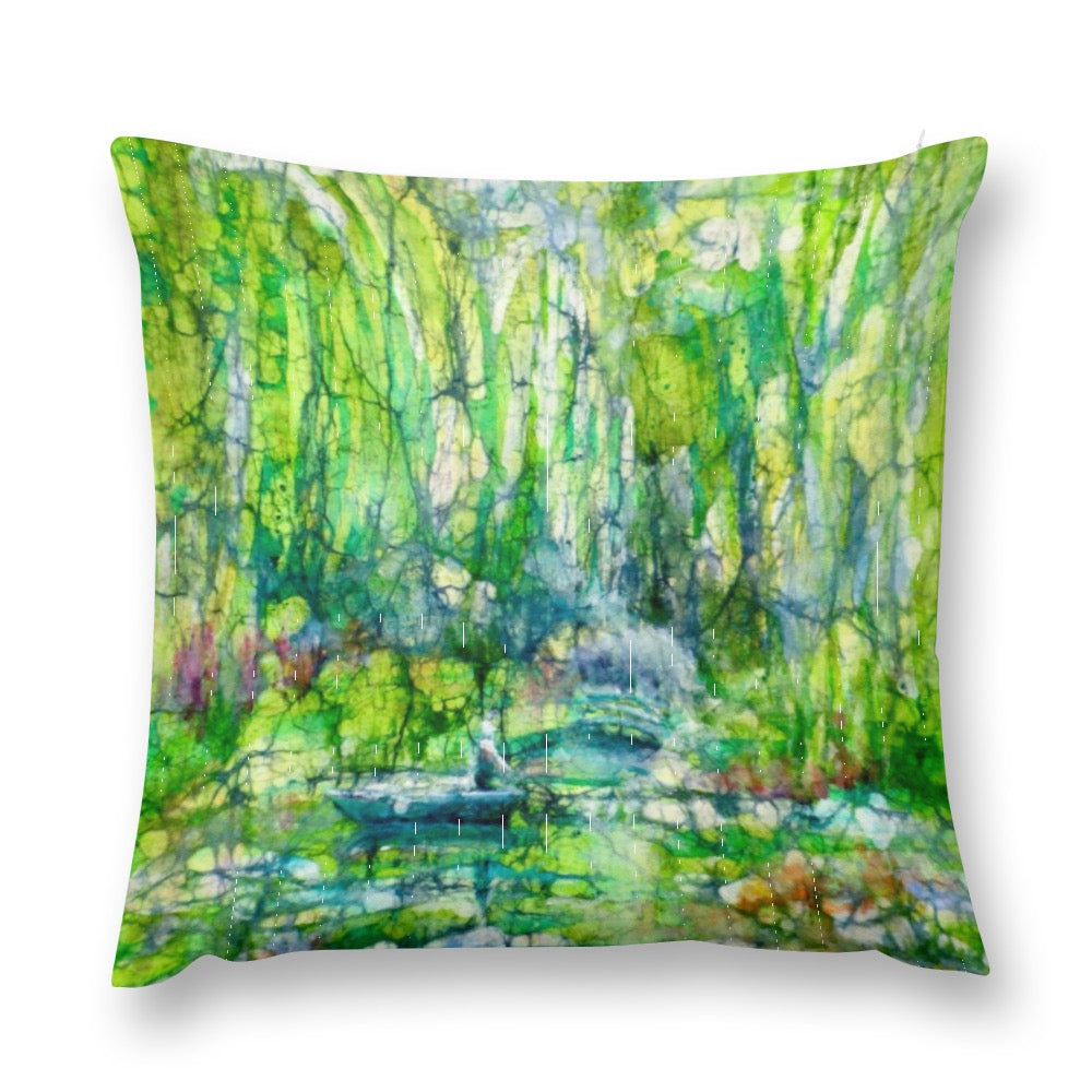 Home-Batik Monets Garden pillow case plush (double-sided design)