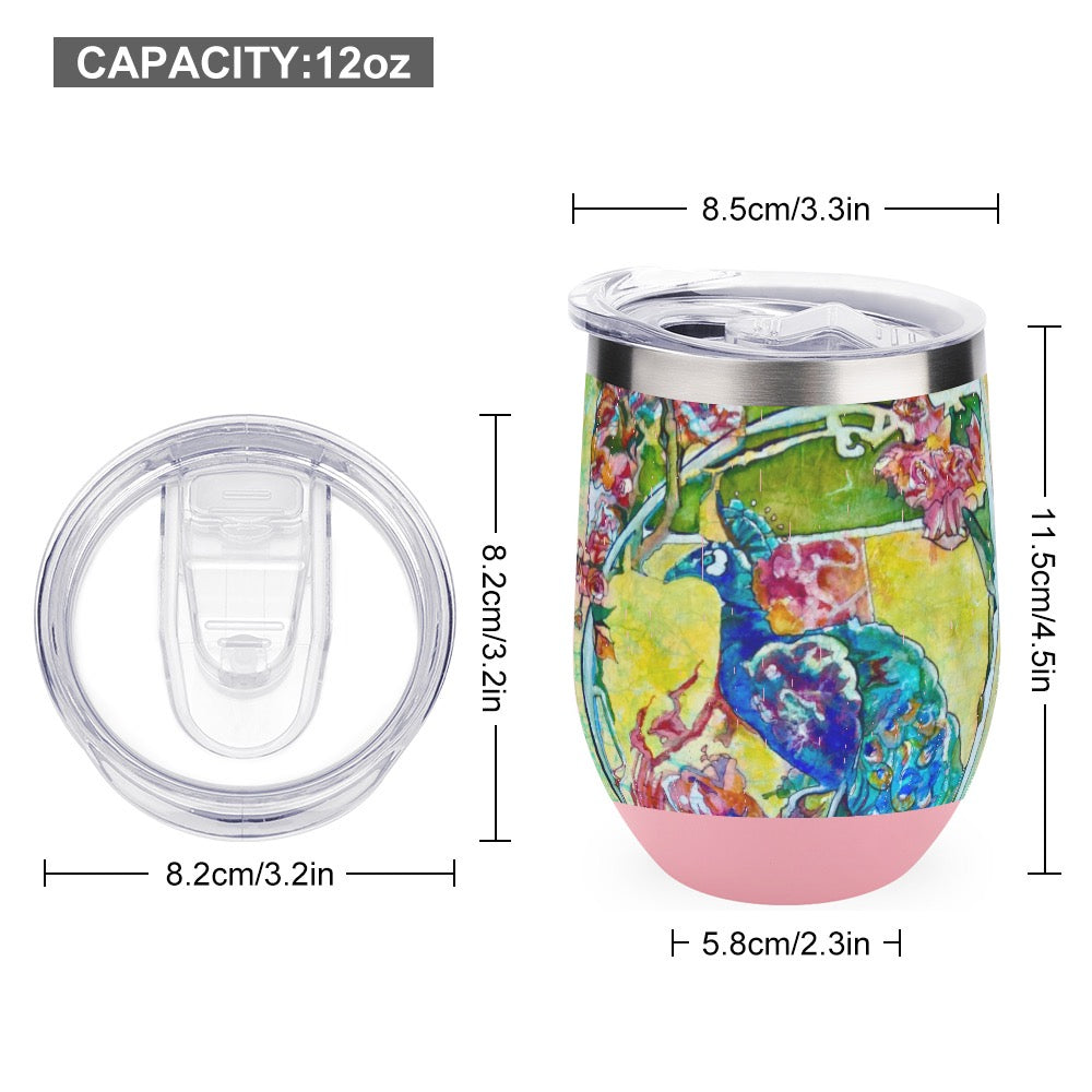 Home Batik Peacock cup Stainless Steel Insulated