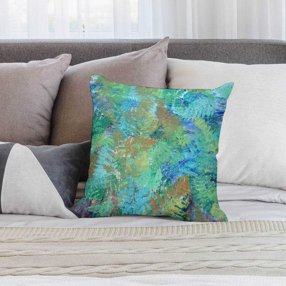 Home Ferns and Fronds pillow case plush (double-sided)