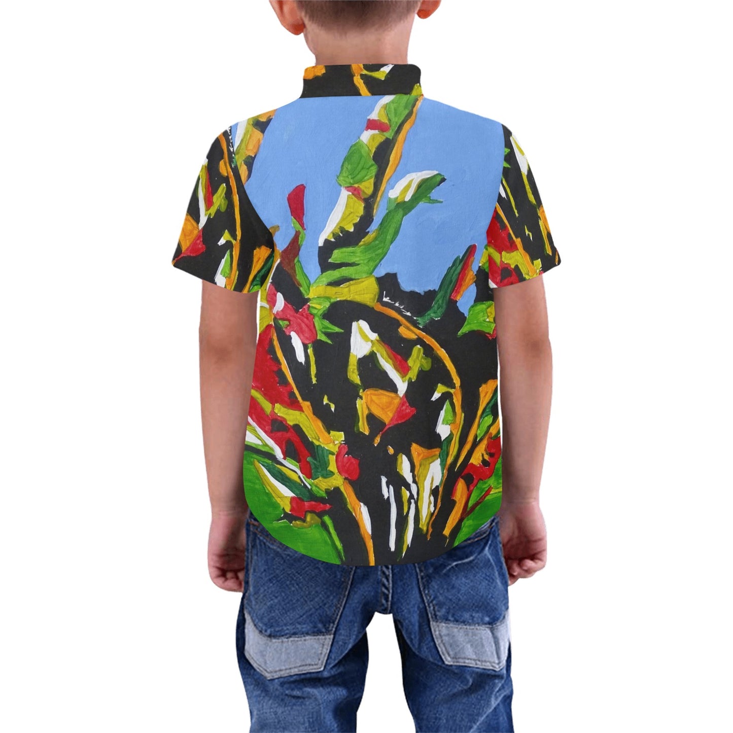 Kauai Botanical Fan leaves Kid's Shirt