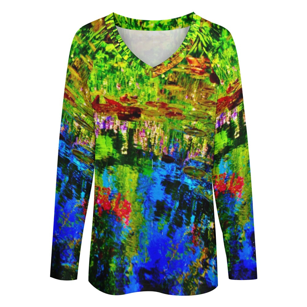 Pond Life Ladies Shirt long sleeve loose tee