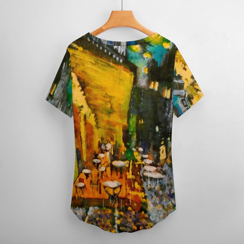 Van Gogh Ladies Shirt V-Neck Loose SS