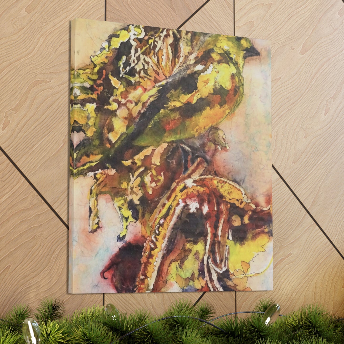 Canvas Gallery Wraps -Winged creatures Batik Bird