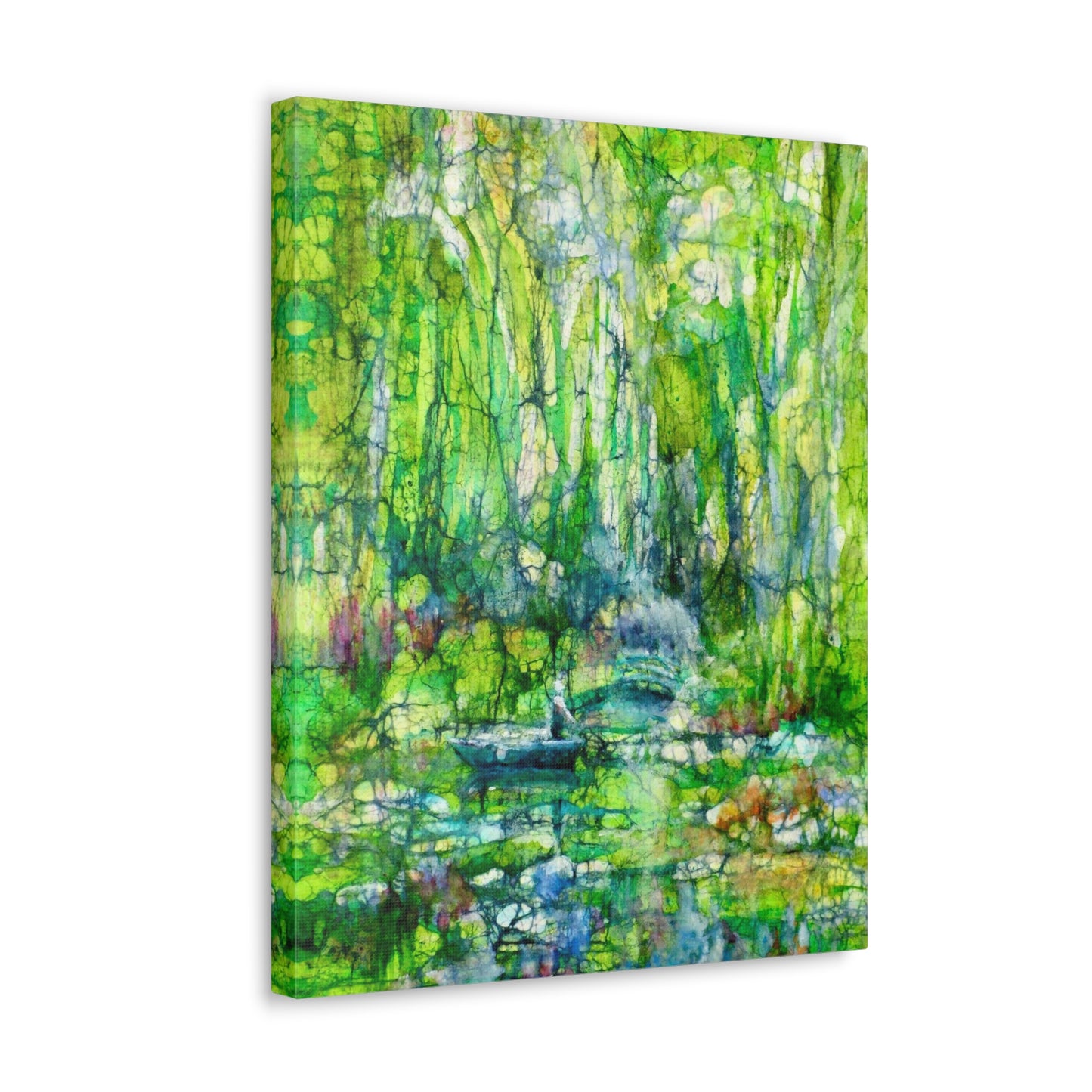 Canvas Gallery Wraps Fauna Batik Monet’s Garden