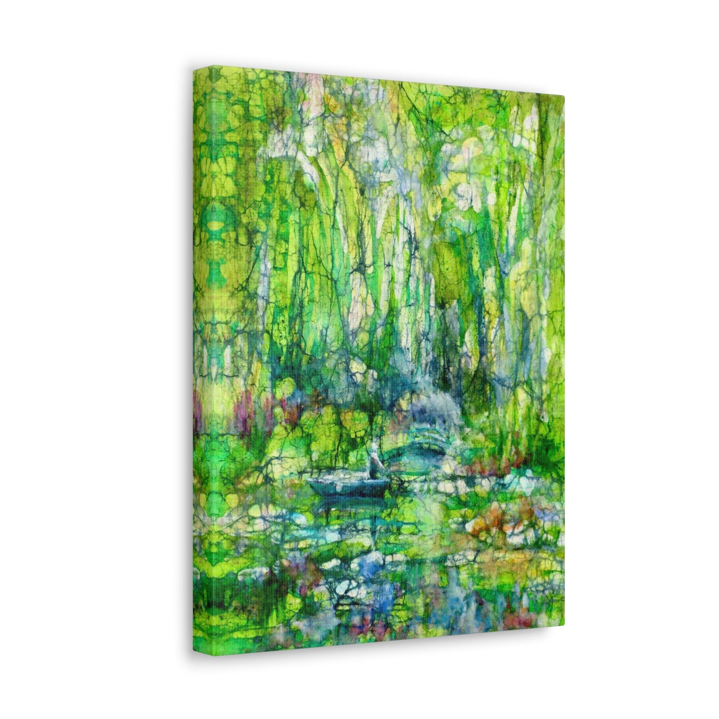 Canvas Gallery Wraps Fauna Batik Monet’s Garden