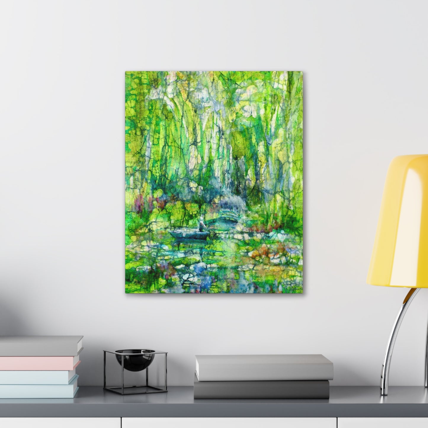 Canvas Gallery Wraps Fauna Batik Monet’s Garden