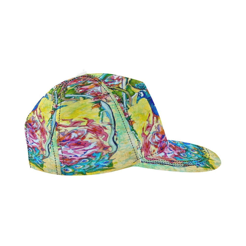 Batik Peacock hat All Over Print Snapback Cap