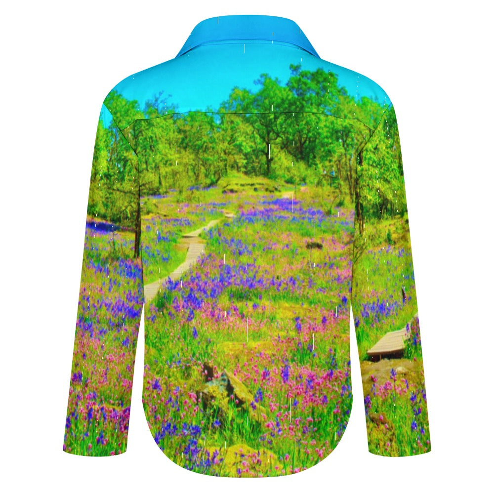 Ladies Floral Camassia Grove shirt