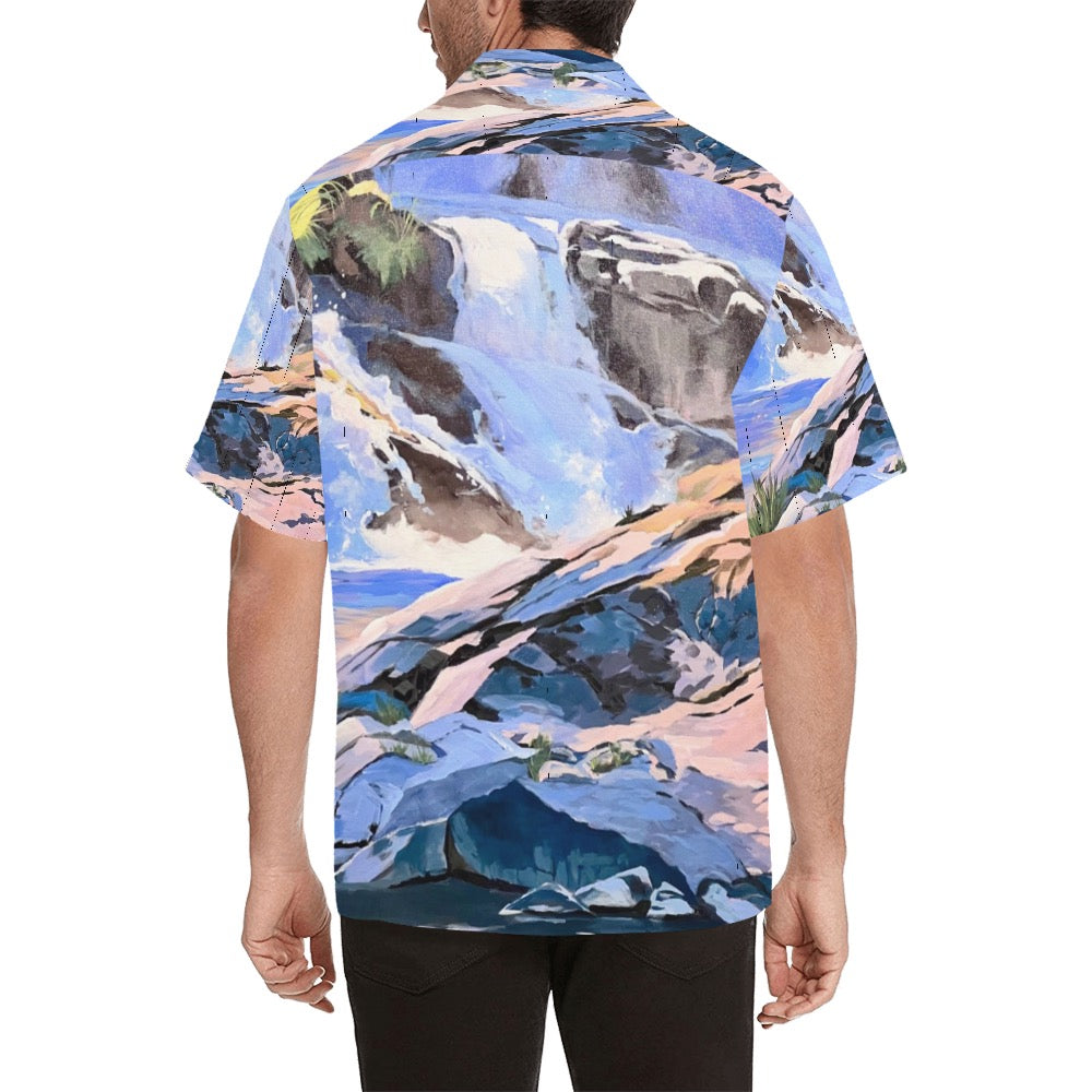 Men's Hawaiian Shirt Waterfalls 3