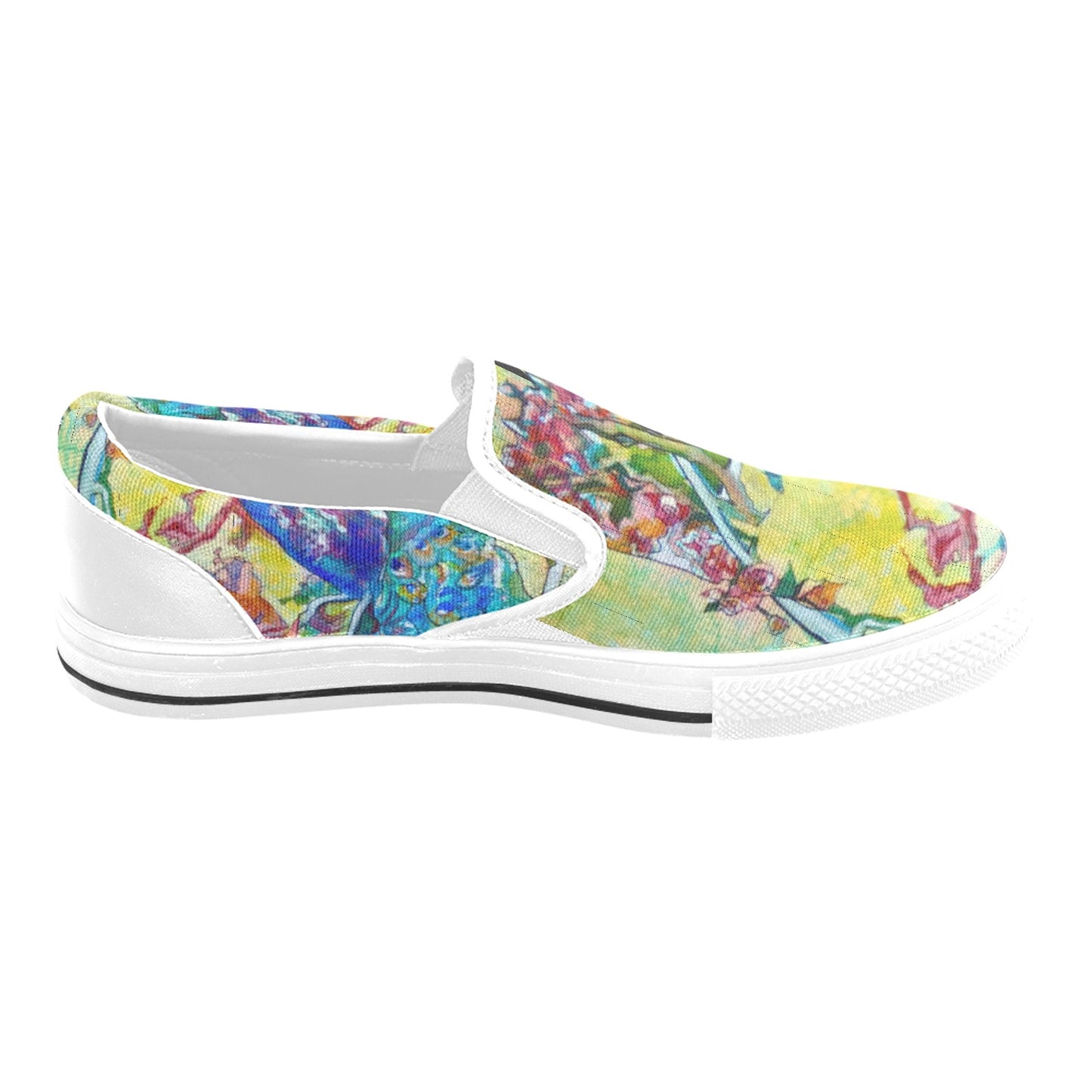 Batik Peacock kids shoes Slip-on Canvas