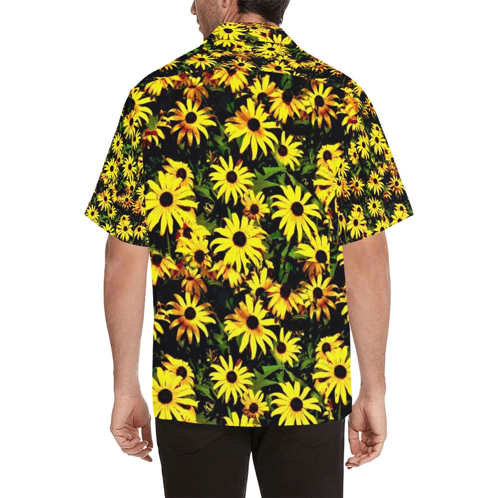 Floral Daisy Men's Hawaiian Shirt