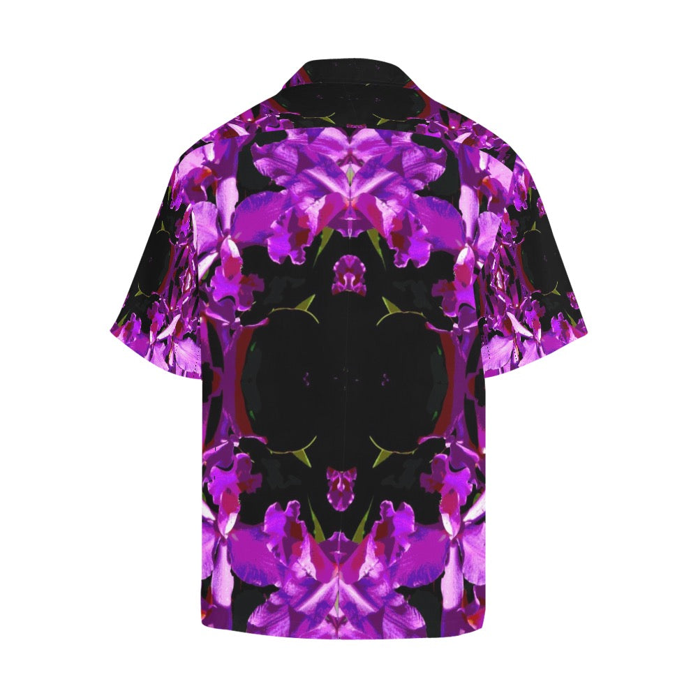 Floral Iris Men's Hawaiian Shirt