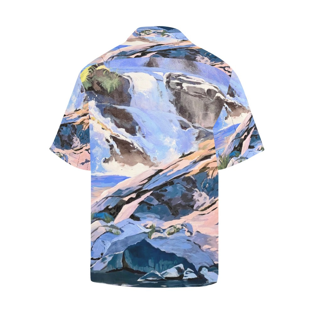 Men's Hawaiian Shirt Waterfalls 3