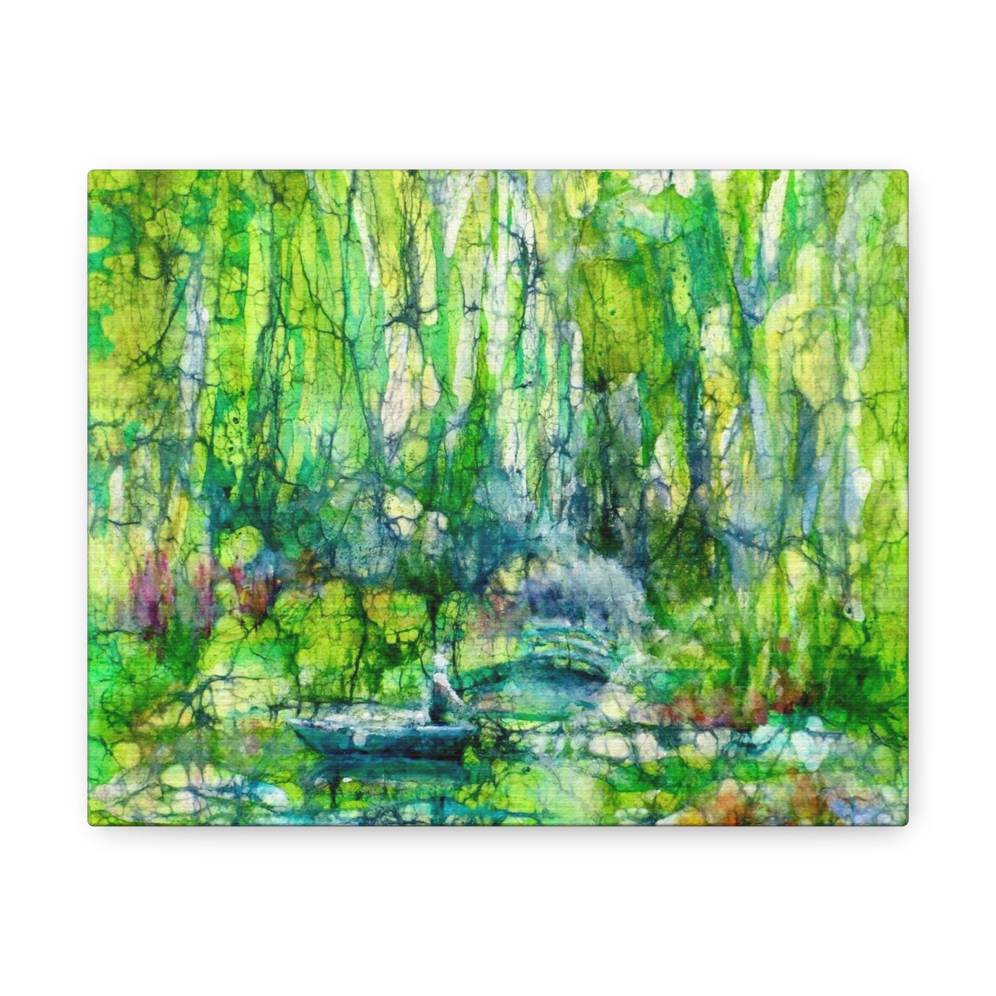 Canvas Gallery Wraps Fauna Batik Monet’s Garden