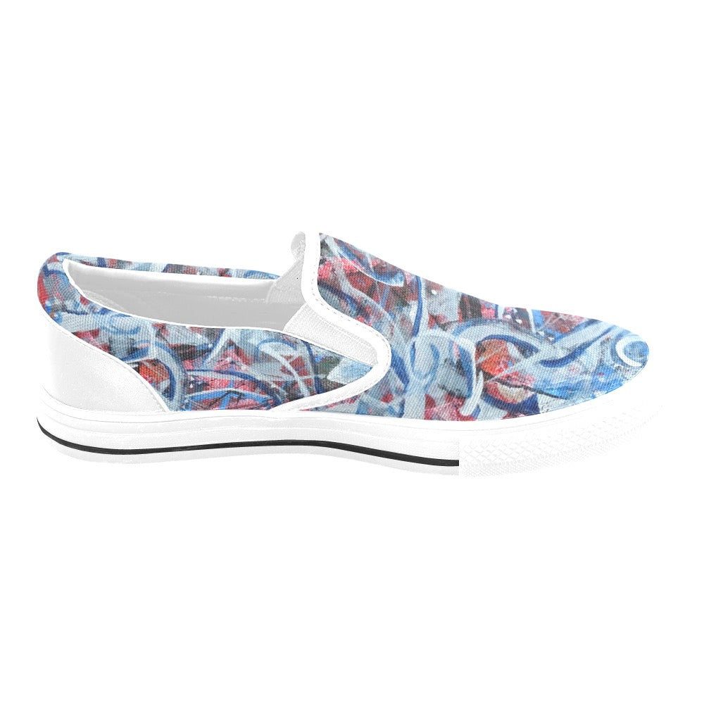 Patriotic Ladies Shoes Slip-on Canvas