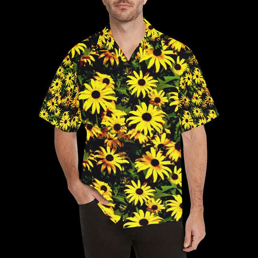 Floral Daisy Men's Hawaiian Shirt