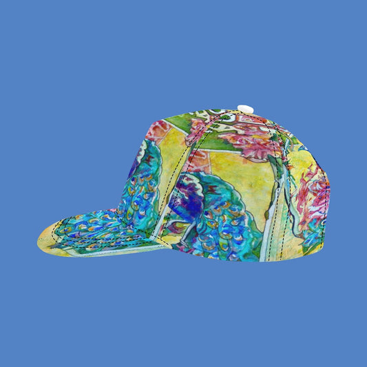 Batik Peacock hat All Over Print Snapback Cap