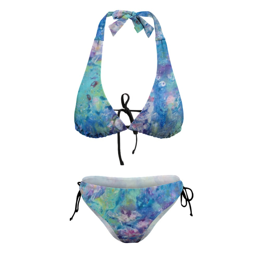 Floral Aqua Ladies Swimwear Bikini