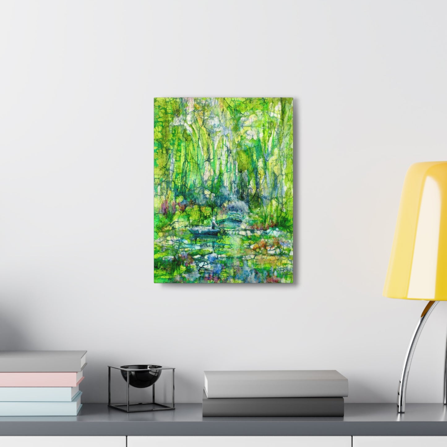 Canvas Gallery Wraps Fauna Batik Monet’s Garden