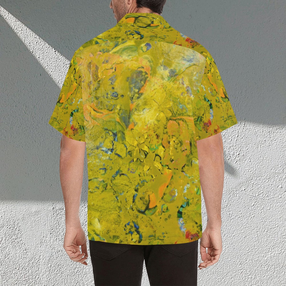 Men's Hawaiian Shirt Abstract Marbling