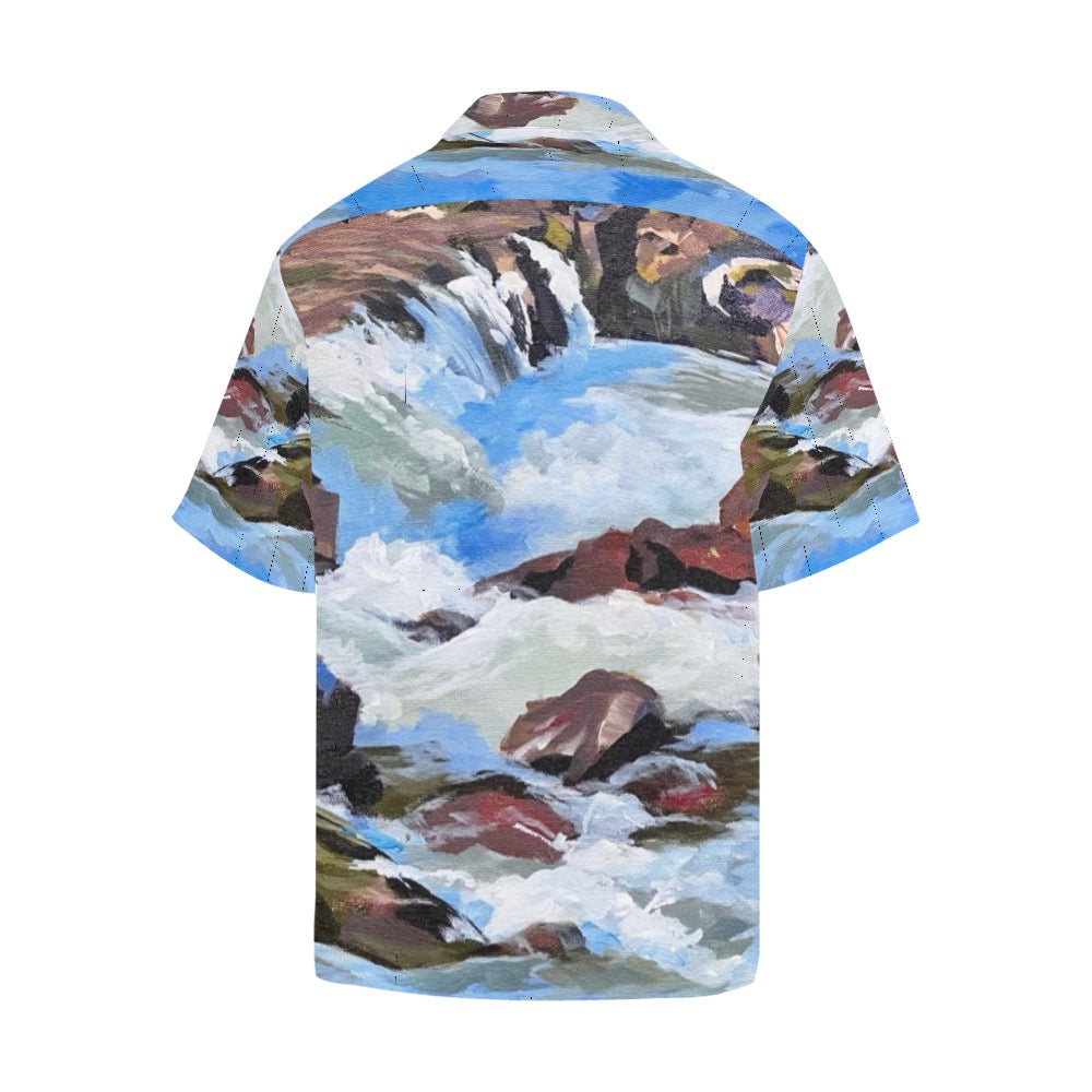 Men's Hawaiian Shirt Waterfalls 2