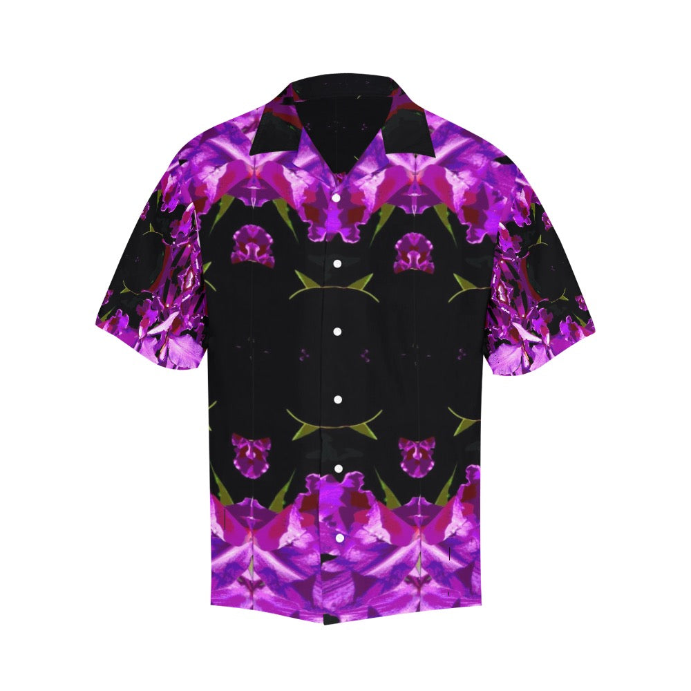 Floral Iris Men's Hawaiian Shirt