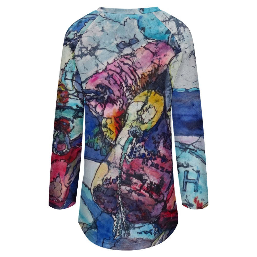 Batik Buoy Ladies Shirt Long Sleeve