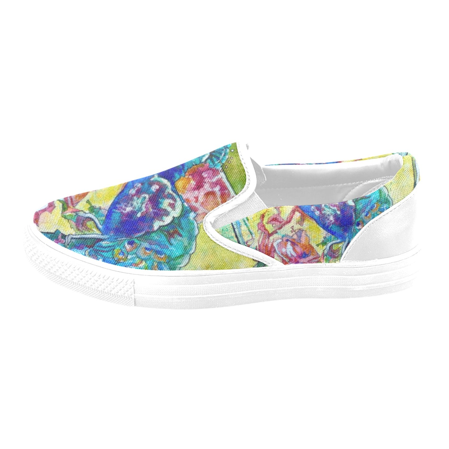 Batik Peacock ladies shoes Slip-on canvas