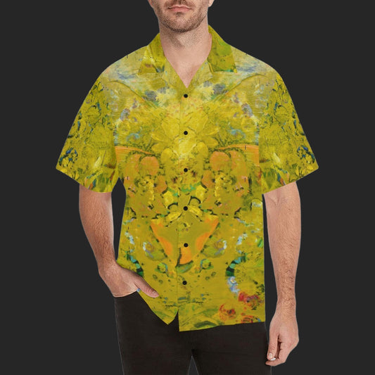 Men's Hawaiian Shirt Abstract Marbling