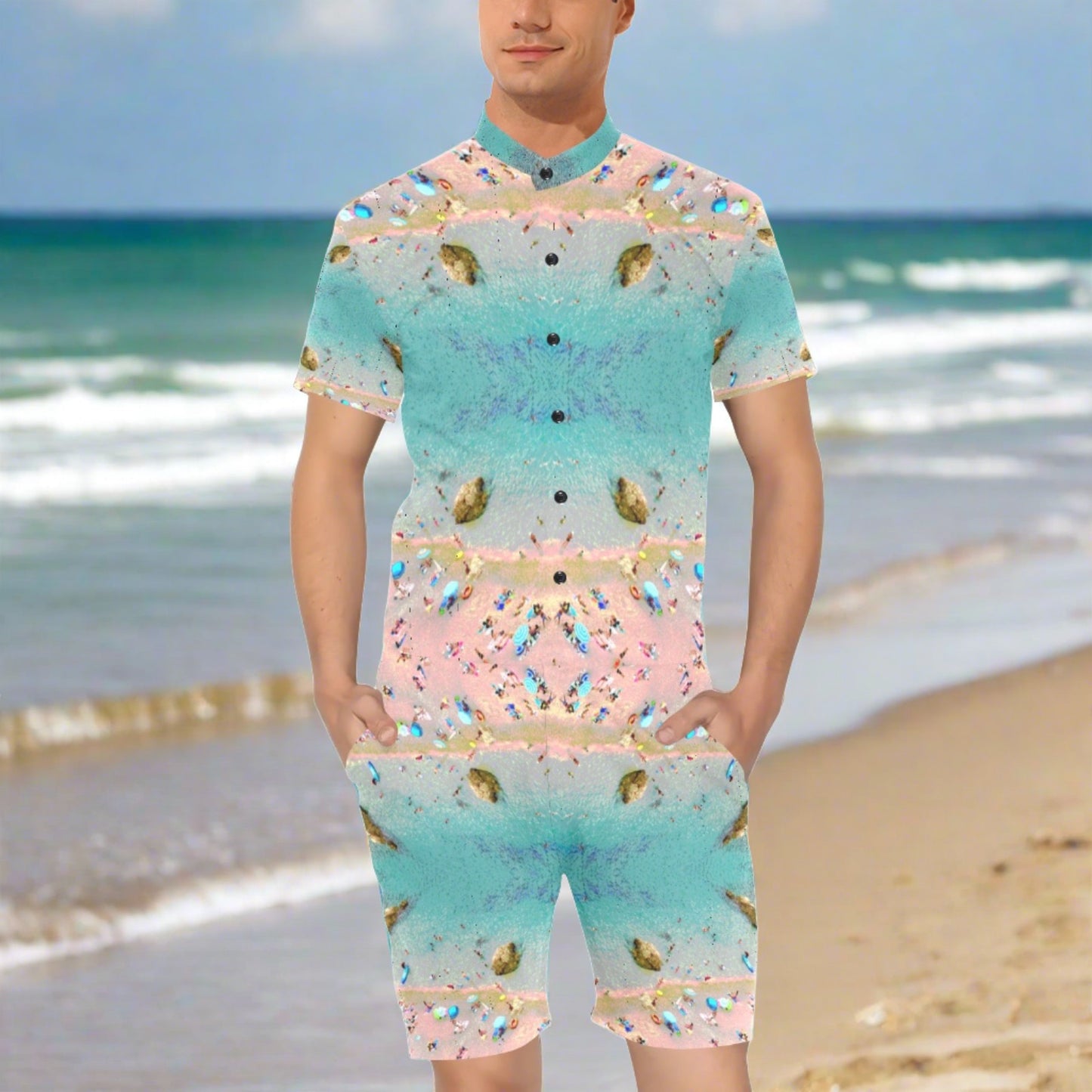 Beach Men's Jumpsuit