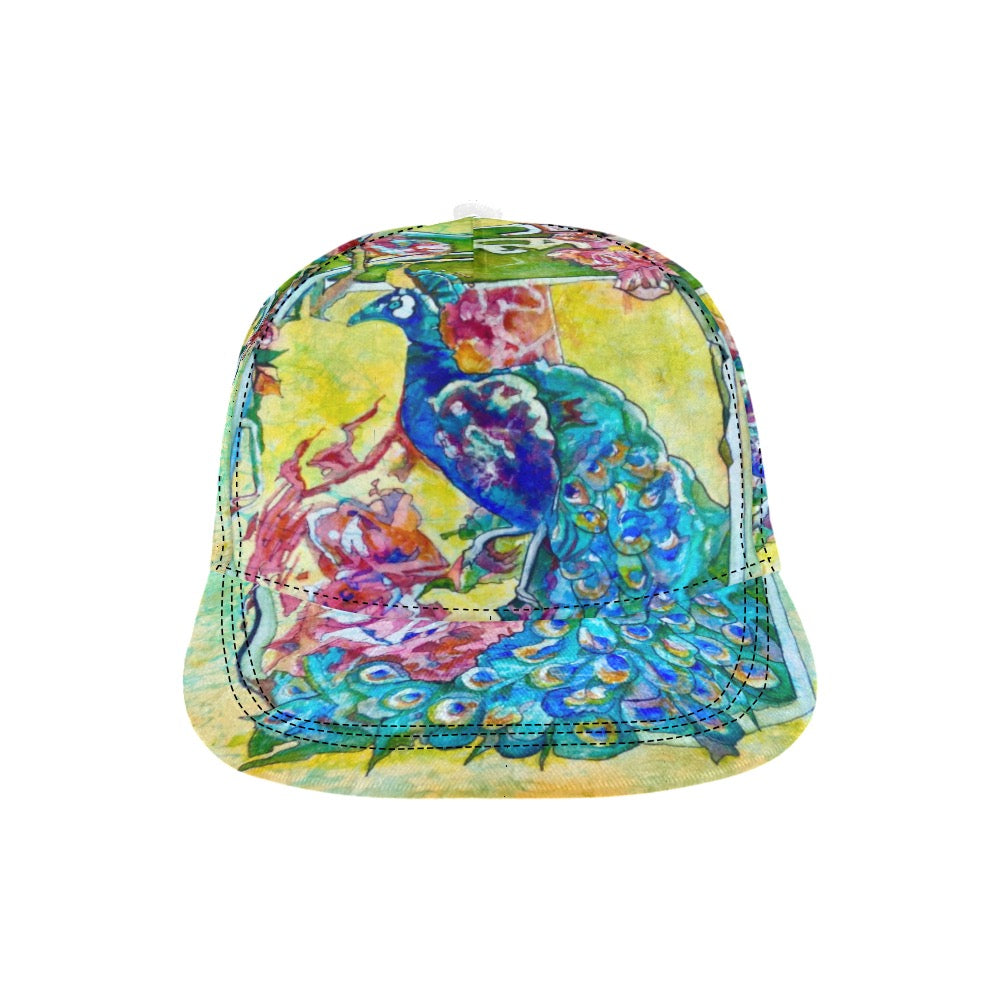 Batik Peacock hat All Over Print Snapback Cap