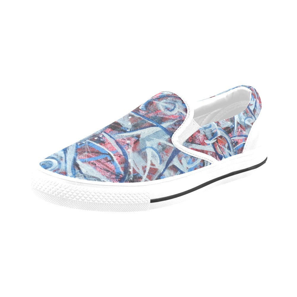 Patriotic Ladies Shoes Slip-on Canvas