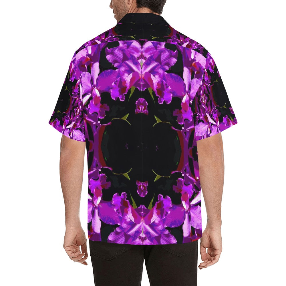 Floral Iris Men's Hawaiian Shirt