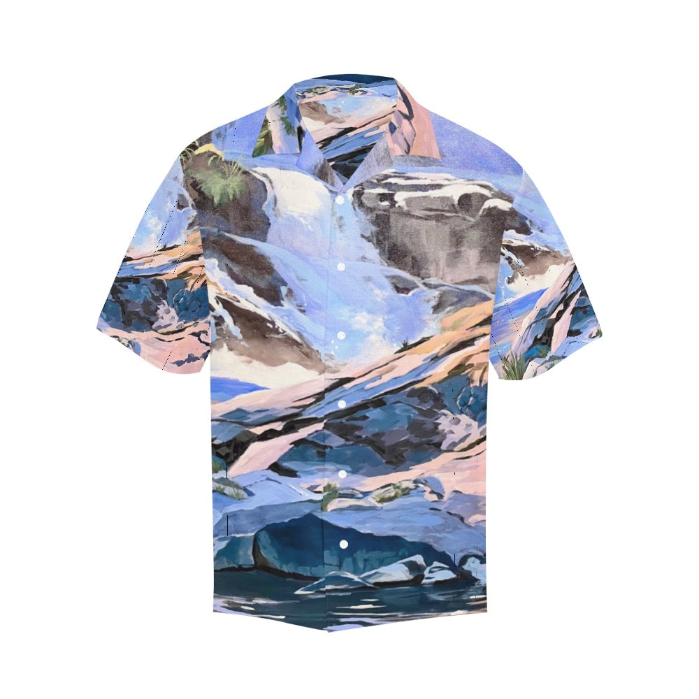 Men's Hawaiian Shirt Waterfalls 3