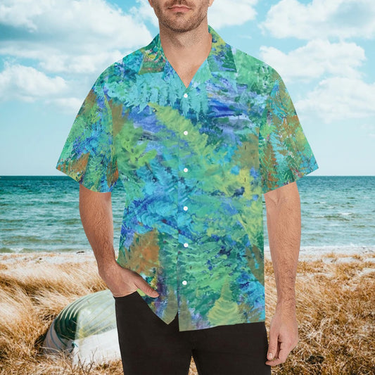 Ferns and Fronds Men's Hawaiian Shirt