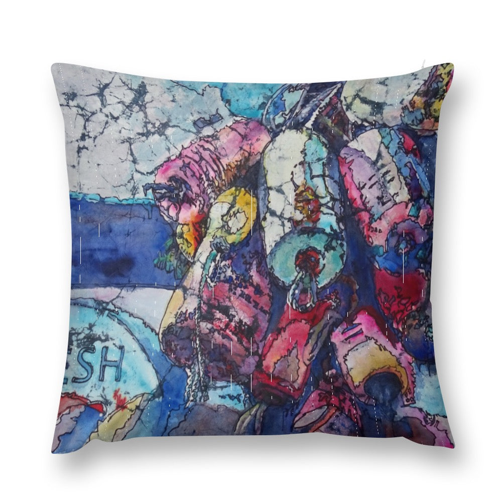 Home Batik Buoy pillow case plush (double-sided)