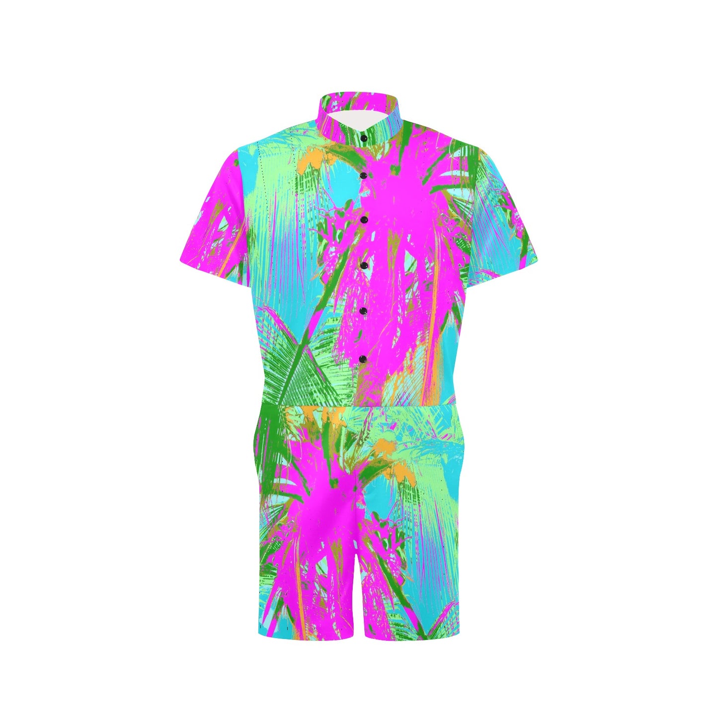 Kauai Neon Men's Short Sleeve Jumpsuit