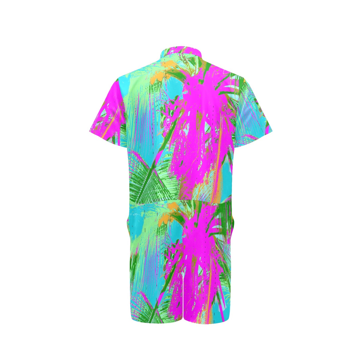 Kauai Neon Men's Short Sleeve Jumpsuit