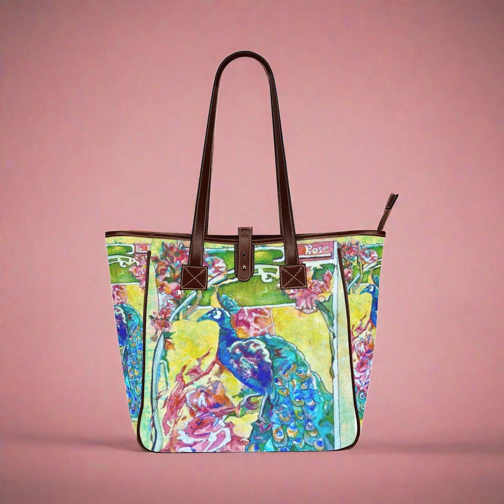 Batik Peacock Classic Tote Bag