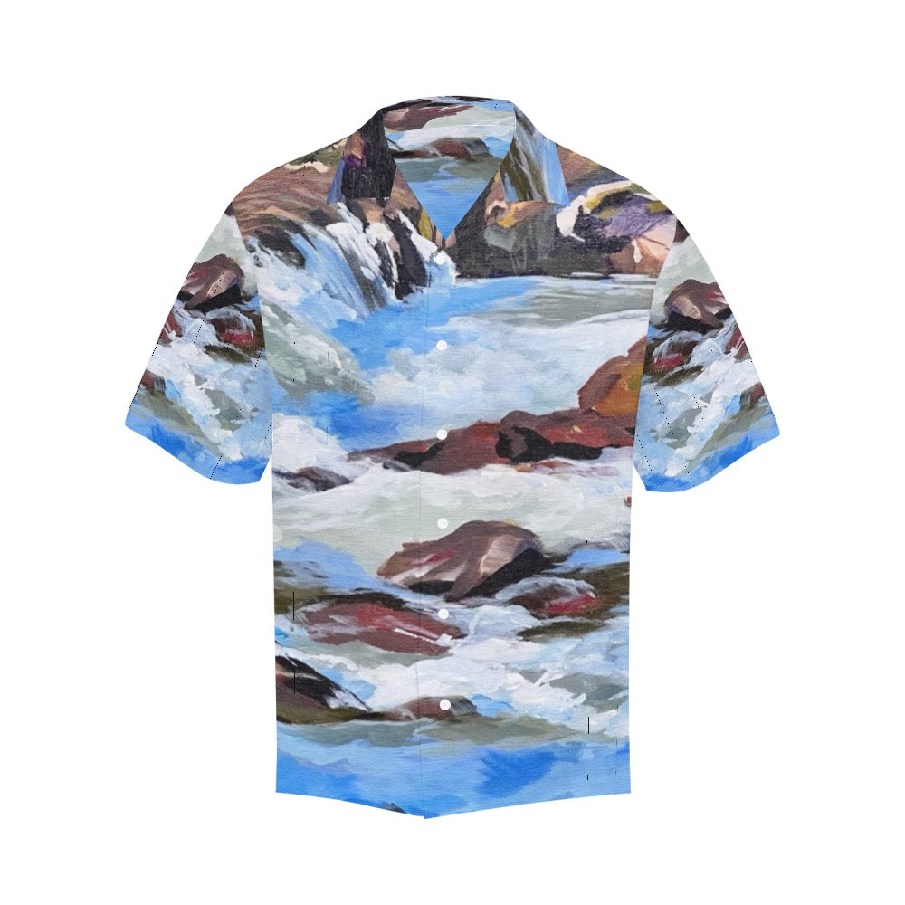 Men's Hawaiian Shirt Waterfalls 2