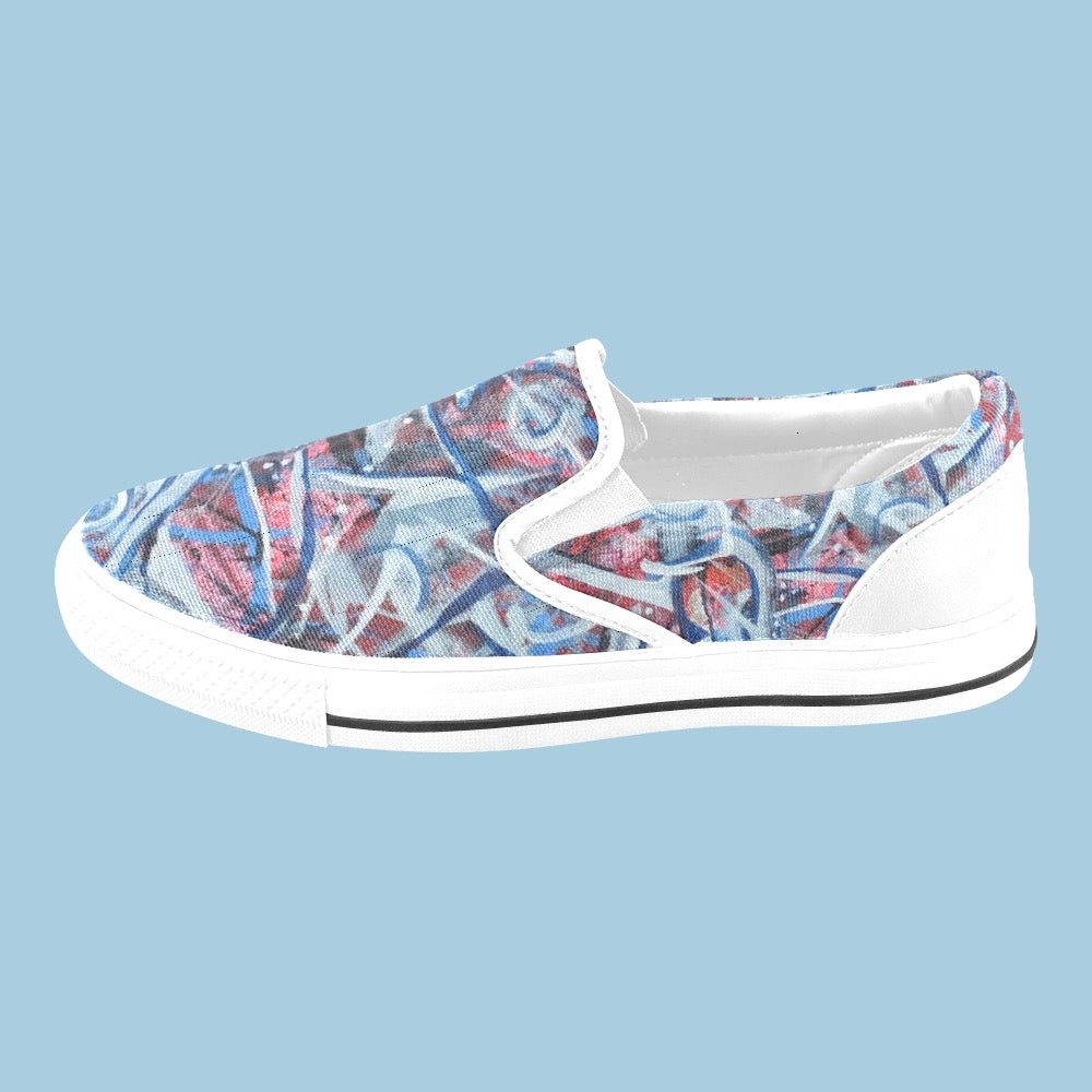 Patriotic Ladies Shoes Slip-on Canvas