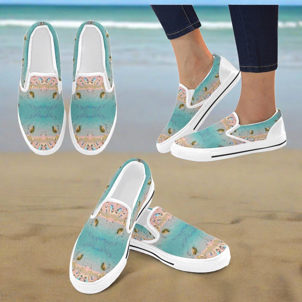 Beach Ladies Shoes Slip-on Canvas