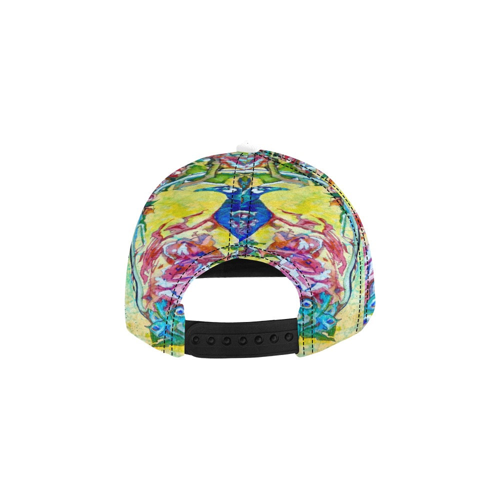 Batik Peacock hat All Over Print Snapback Cap