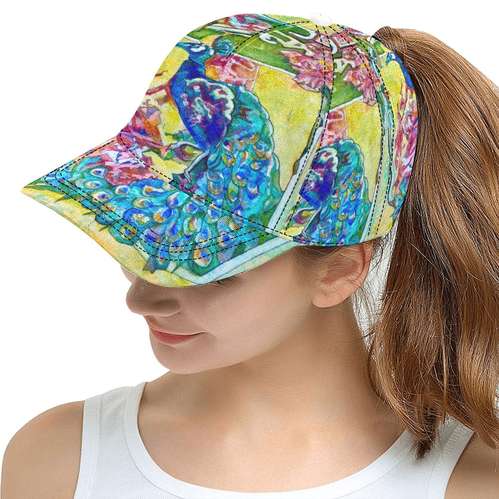 Batik Peacock hat All Over Print Snapback Cap