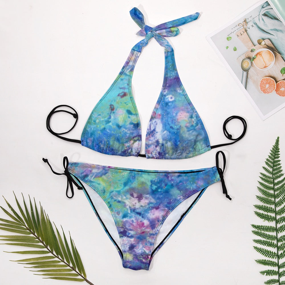 Floral Aqua Ladies Swimwear Bikini