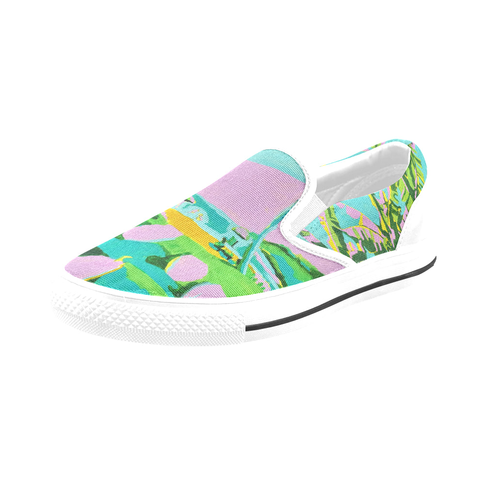 Kauai Beach Ladies Shoes Slip-on Canvas N