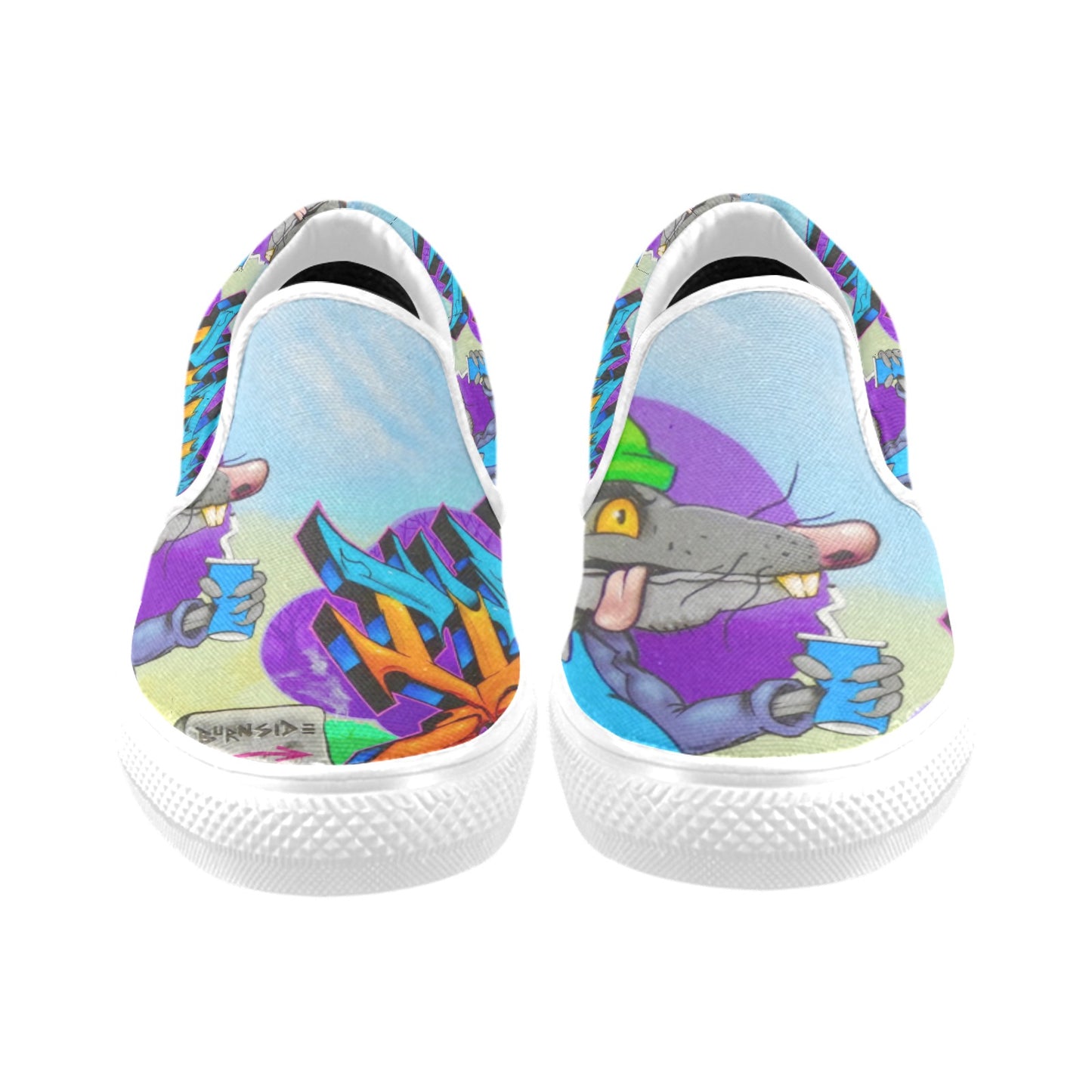 Graffiti Burnside Mens shoes Slip-on Canvas