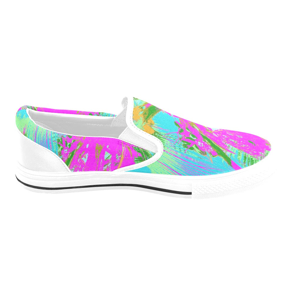 Kauai Neon Ladies Shoes Slip-on Canvas