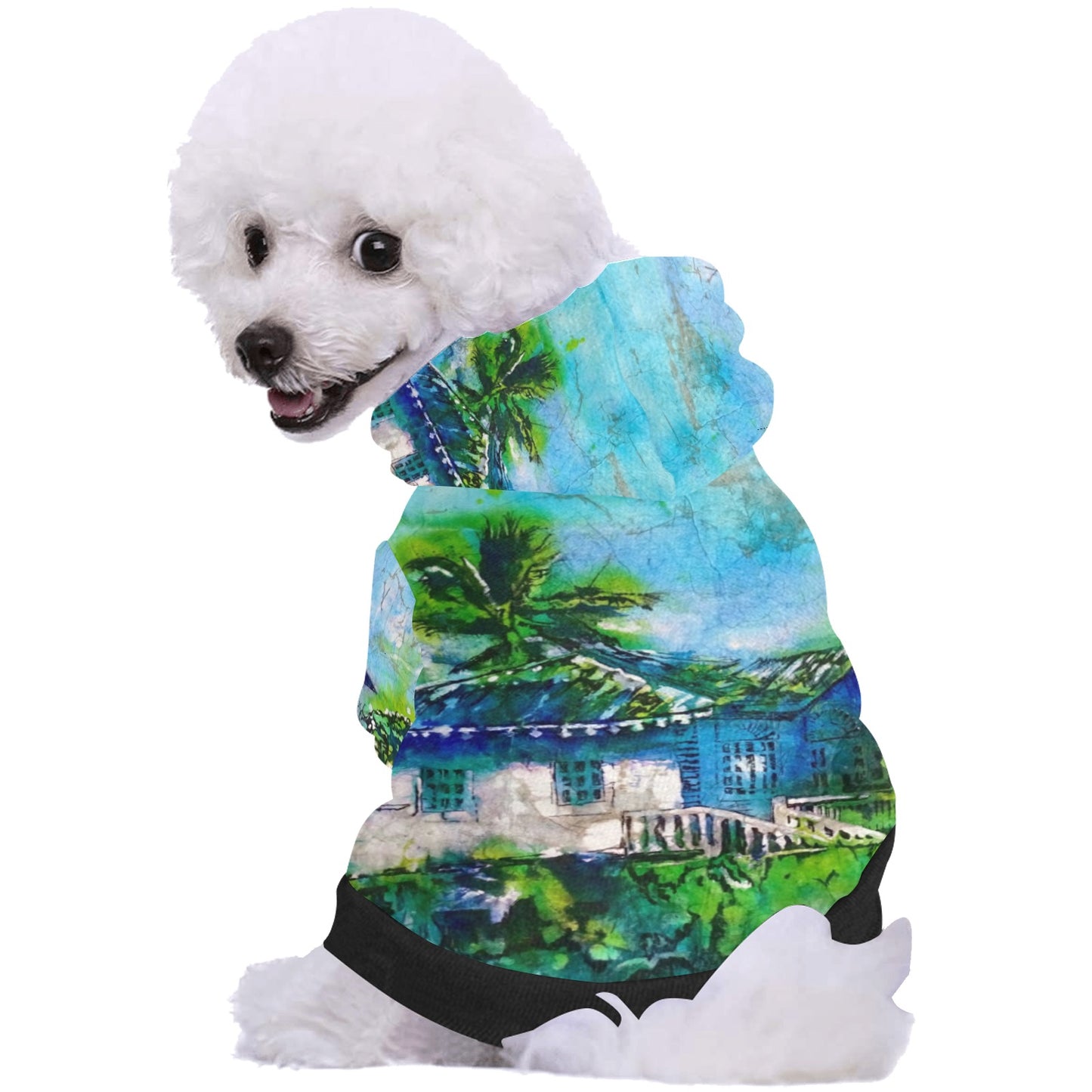 Batik Beach DR Dog Hoodie